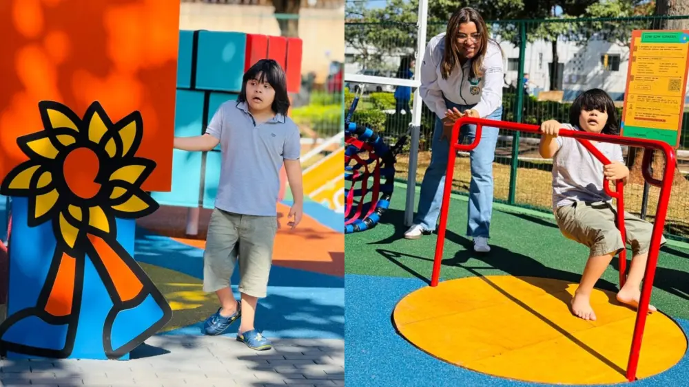 Parque inclusivo para crianças com autismo é inaugurado em Campo Florido; conheça o espaço