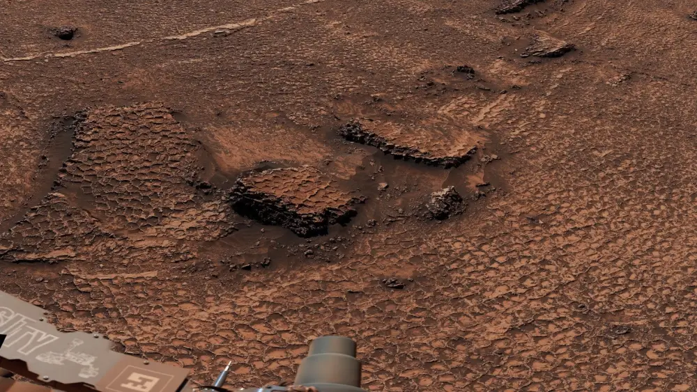 La NASA descubre en Marte un ‘mar de polígonos’ con forma de panal que se extiende hasta donde alcanza la vista